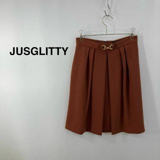 JUSGLITTY - JUSGLITTY ジャスグリッティー 膝丈スカート　日本製 レディース