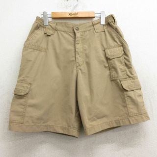 W32★古着 5.11 タクティカル ショート カーゴ パンツ ショーツ メンズ リップストップ ベージュ カーキ 24apr04 中古 ボトムス 短パン ショーパン(ワークパンツ/カーゴパンツ)