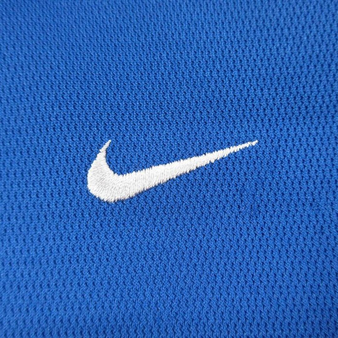 NIKE(ナイキ)のXL★古着 ナイキ NIKE 半袖 ブランド ポロ シャツ メンズ ワンポイントロゴ 青 ブルー 24apr04 中古 トップス メンズのトップス(ポロシャツ)の商品写真