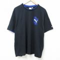 XL★古着 プーマ puma 半袖 Tシャツ メンズ ワンポイントロゴ 大きいサイズ クルーネック 黒 ブラック 24apr04 中古