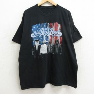 XL★古着 半袖 ロック バンド Tシャツ メンズ オークリッジボーイズ 大きいサイズ クルーネック 黒 ブラック 24apr04 中古(Tシャツ/カットソー(半袖/袖なし))