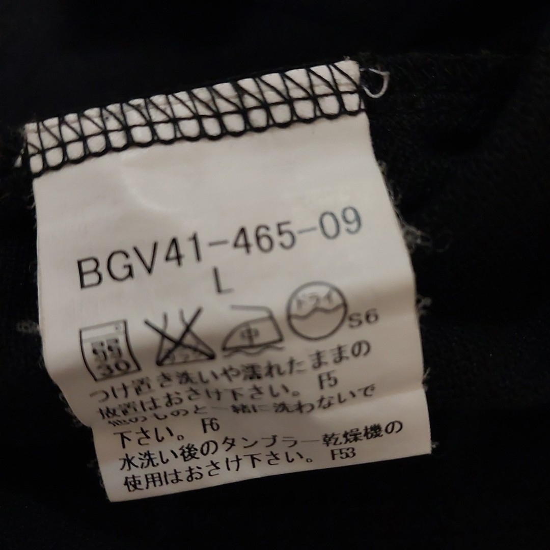 BURBERRY(バーバリー)の[美品] BURBERRY GOLF バーバリー ゴルフ ☆ 長袖ポロシャツ 黒 スポーツ/アウトドアのゴルフ(ウエア)の商品写真