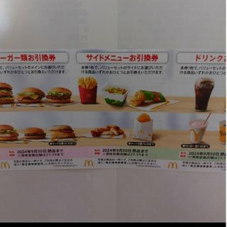 マクドナルド株主優待券1シート(フード/ドリンク券)