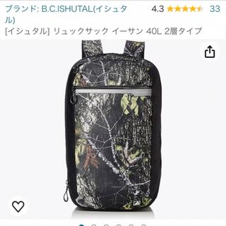 リュックサック イーサン 40L 2層タイプ(バッグパック/リュック)