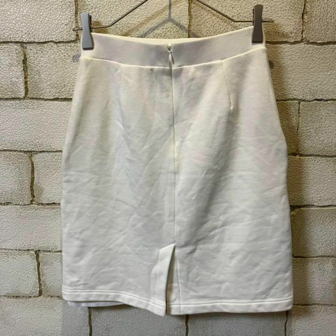 ◆DandA◆スウェットタイトスカート　Sサイズ　オフホワイト　AD-053 レディースのスカート(ひざ丈スカート)の商品写真
