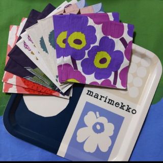 マリメッコ(marimekko)のmarimekko トレイ・ペーパーナプキンセット(テーブル用品)