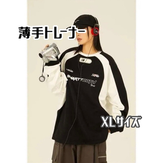 【Y2K】ユニセックス スウェット トレーナー ストリート Z世代 ゲームシャツ(トレーナー/スウェット)