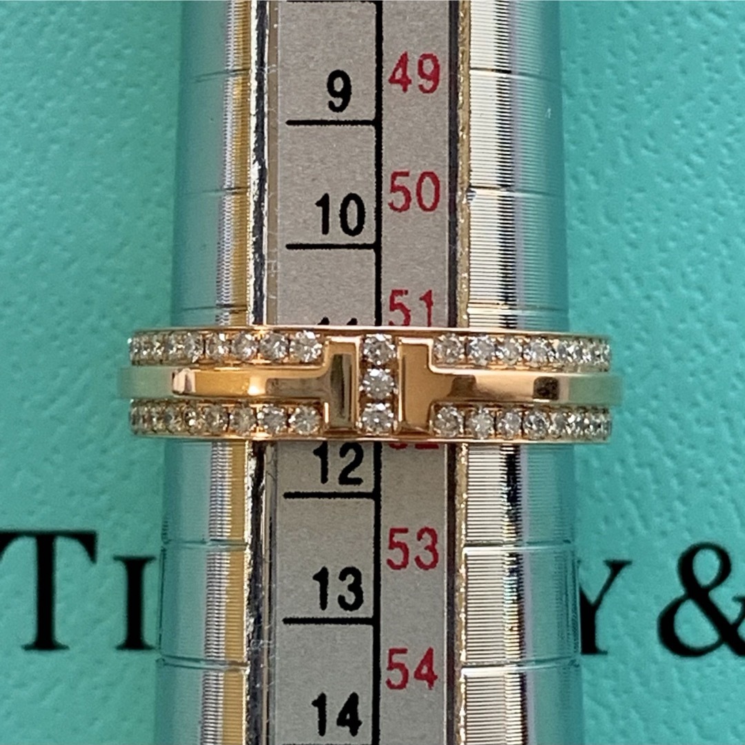 Tiffany & Co.(ティファニー)のティファニー T ツー ナローパヴェダイヤモンド リング 11号 レディースのアクセサリー(リング(指輪))の商品写真