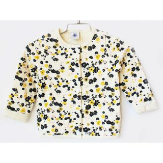 プチバトー(PETIT BATEAU)の【春物 新入荷!】[プチバトー/PETIT BATEAU]81cm カーディガン オフホワイト×紺系【中古】子供服 キッズ kids ベビー服 baby 女の子 春秋 tops923042(カーディガン/ボレロ)