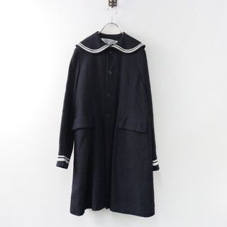 コムデギャルソン(COMME des GARCONS)のAD2015 コムコム コムデギャルソン COMME des GARCONS セーラーウールコート S/ネイビー アウター ロング【2400013801997】(その他)