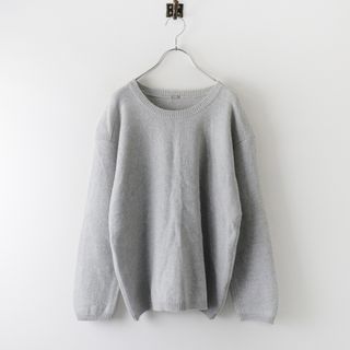 マーガレットハウエル(MARGARET HOWELL)の美品 マーガレットハウエル MARGARET HOWELL ウールカシミヤシルク ニットプルオーバー トップス F/グレー セーター【2400013795852】(ニット/セーター)