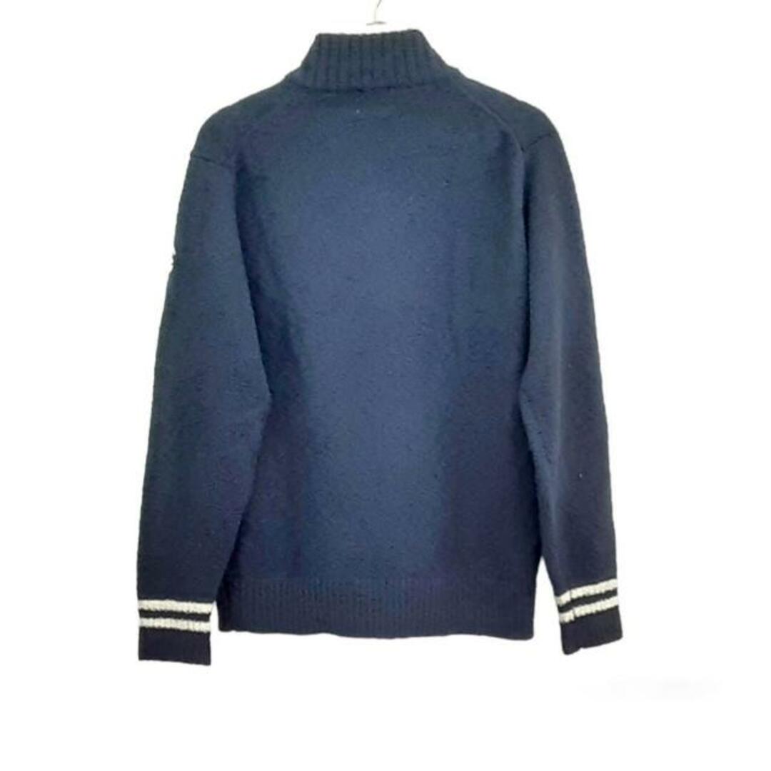SINACOVA(シナコバ)のSINACOVA(シナコバ) 長袖セーター サイズL メンズ美品  - ダークネイビー×白×マルチ ハイネック メンズのトップス(ニット/セーター)の商品写真
