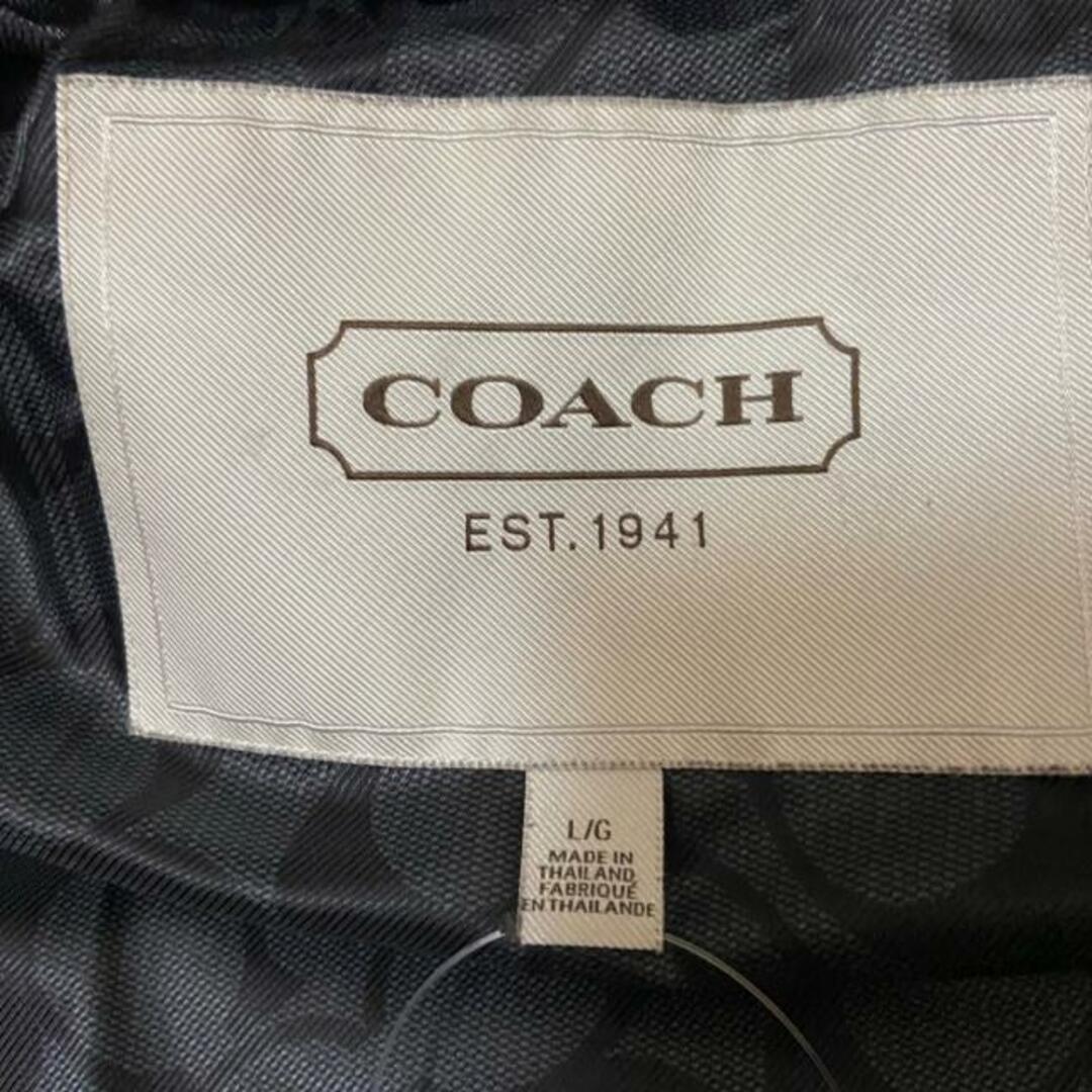 COACH(コーチ)のCOACH(コーチ) コート サイズL レディース - 黒 レディースのジャケット/アウター(その他)の商品写真