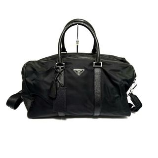 プラダ(PRADA)のPRADA(プラダ) ボストンバッグ - 2VC014 黒 本体ロックなし ナイロン×レザー(ボストンバッグ)