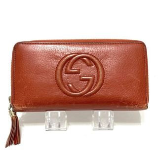 グッチ(Gucci)のGUCCI(グッチ) 長財布 ソーホー 308004 オレンジ レザー(財布)