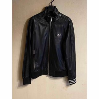 マスターマインドジャパン(mastermind JAPAN)のマスターマインドジャパン✖️adidas レザーブルゾン(レザージャケット)