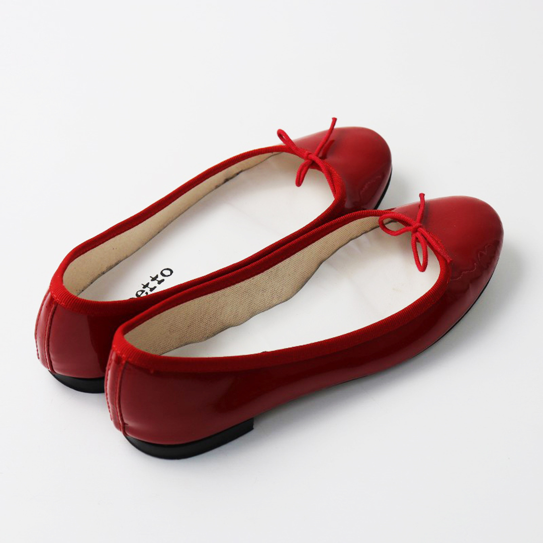 定番 人気アイテム レペット repetto Cendrillon サンドリオン パテントレザー バレエシューズ 39/レッド 赤  フラット【2400013799904】