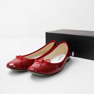 repetto - 定番 人気アイテム レペット repetto Cendrillon サンドリオン パテントレザー バレエシューズ 38/レッド 赤 フラット【2400013799904】