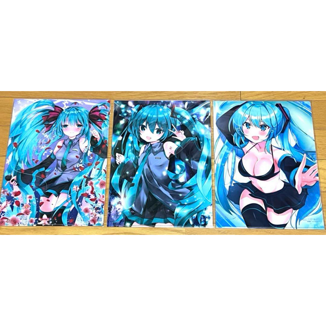 初音ミク すなめりドリル クリアファイル セット 9 エンタメ/ホビーのアニメグッズ(クリアファイル)の商品写真