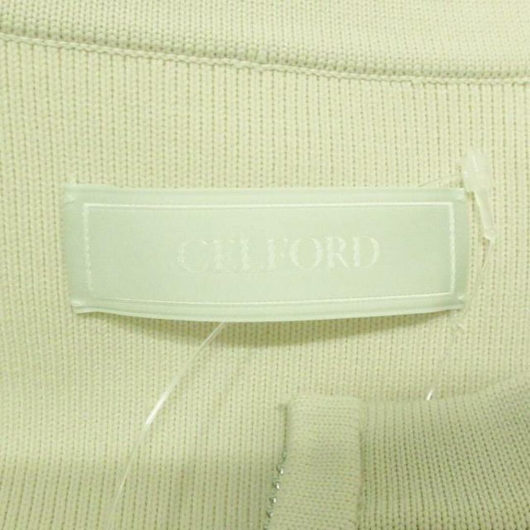 CELFORD(セルフォード)のCELFORD(セルフォード) ブルゾン サイズ36 S レディース - ベージュ ニット/長袖/ジップアップ/春/秋 レディースのジャケット/アウター(ブルゾン)の商品写真