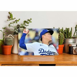 MLB ロサンゼルス・ドジャース 山本由伸 メタル ポスター ブリキ 看板 12(記念品/関連グッズ)