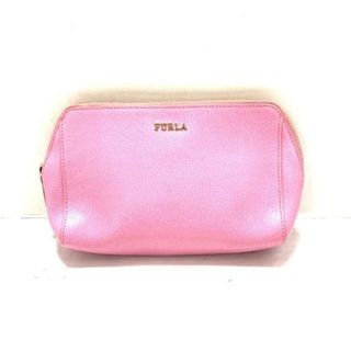 フルラ(Furla)のFURLA(フルラ) ポーチ - ピンク レザー(ポーチ)