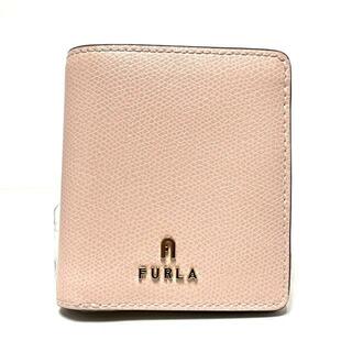 フルラ(Furla)のFURLA(フルラ) 2つ折り財布 カメリア ライトピンク×ベージュ レザー(財布)