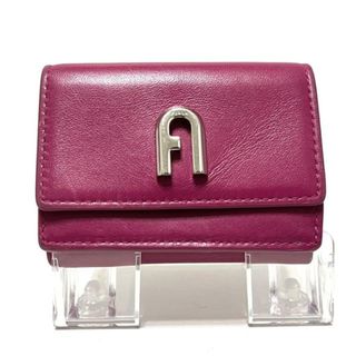 フルラ(Furla)のFURLA(フルラ) 3つ折り財布 プリムラ ピンク レザー(財布)