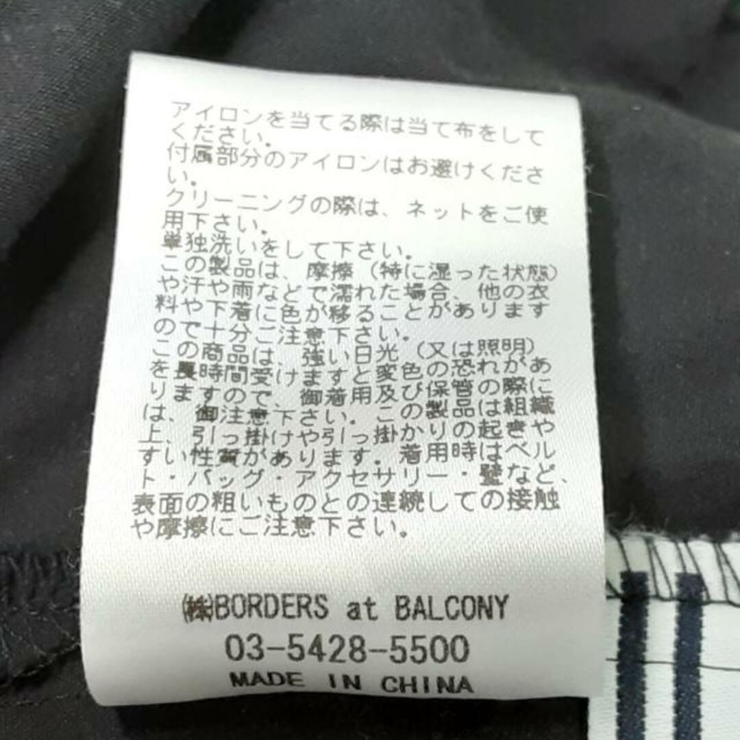 BORDERS at BALCONY(ボーダーズアットバルコニー)のBORDERS at BALCONY(ボーダーズアットバルコニー) ワンピース サイズ36 S レディース - 黒 クルーネック/半袖/ロング/レース レディースのワンピース(その他)の商品写真