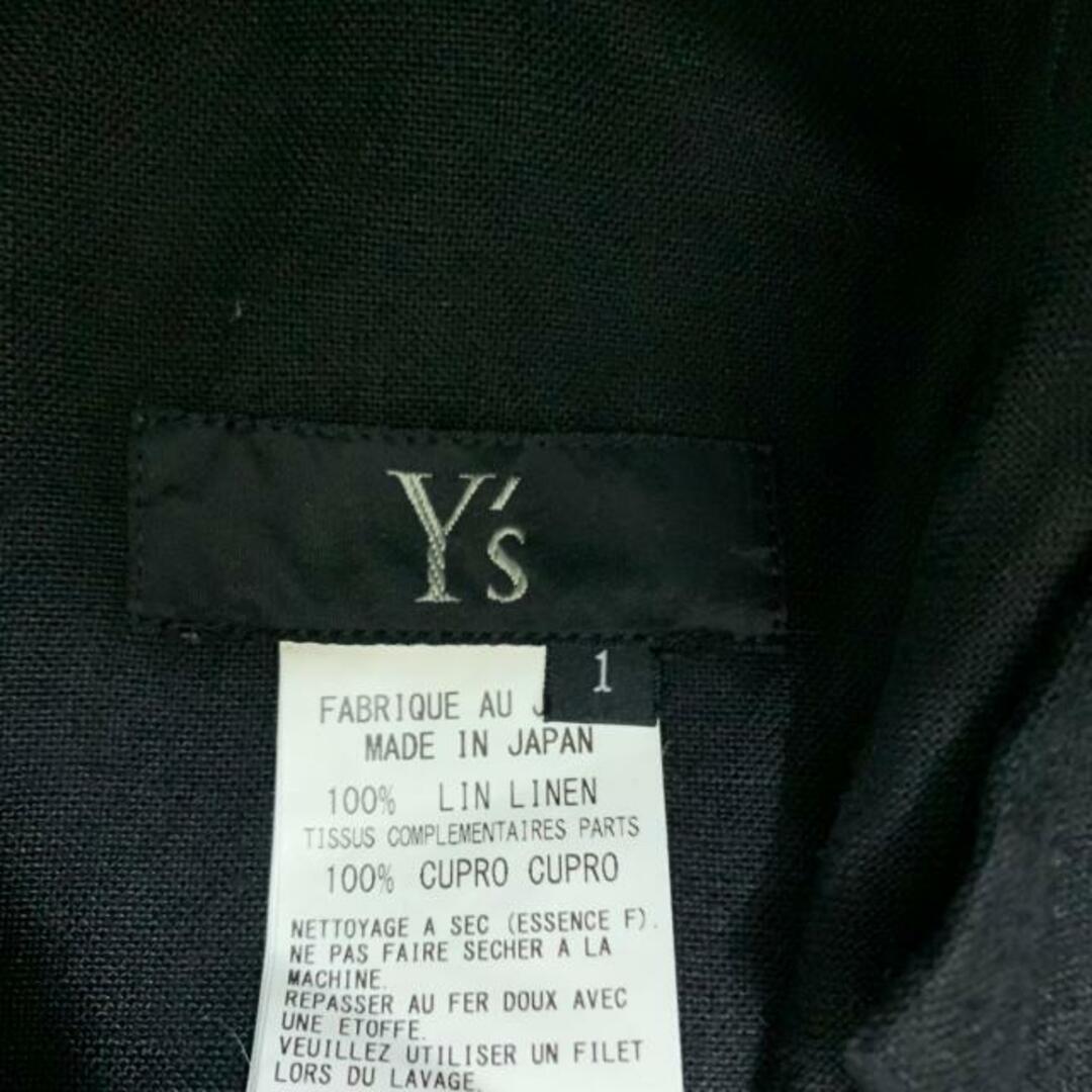Y's(ワイズ)のY's(ワイズ) パンツ サイズ1 S レディース - 黒 クロップド(半端丈) レディースのパンツ(その他)の商品写真