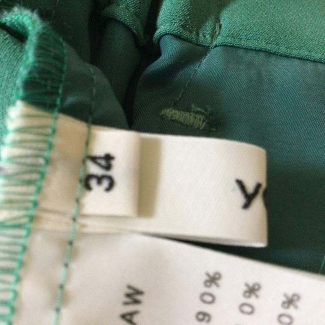 yori(ヨリ) パンツ サイズ34 S レディース - グリーン フルレングス レディースのパンツ(その他)の商品写真
