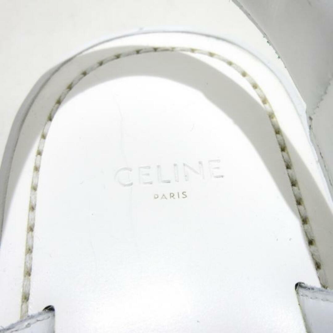 celine(セリーヌ)のCELINE(セリーヌ) サンダル 38 レディース美品  チャンキーサンダル 345663338C.01FG 白×グリーン×黒 レザー レディースの靴/シューズ(サンダル)の商品写真