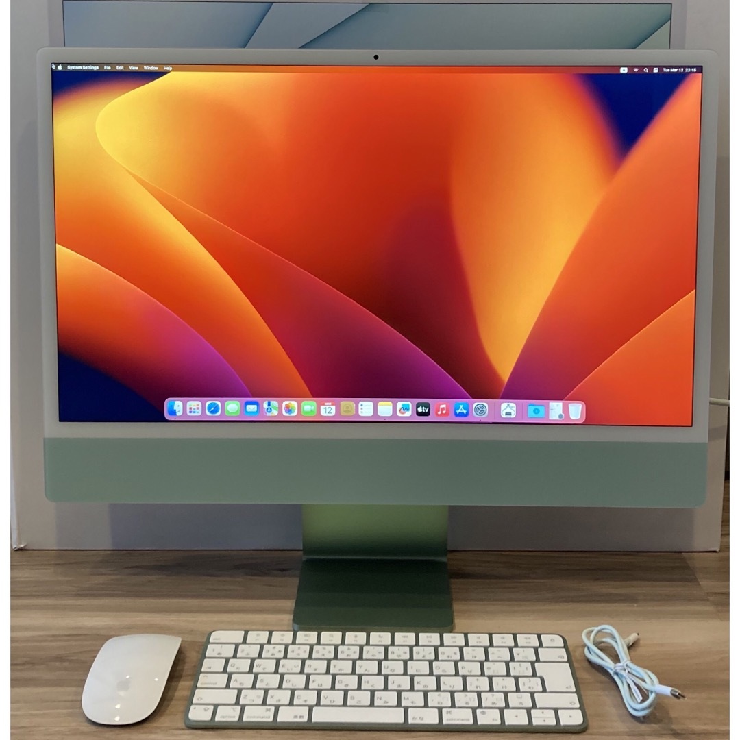 Mac (Apple)(マック)のiMac 24inch M1 8GB 256GB 2021  スマホ/家電/カメラのPC/タブレット(デスクトップ型PC)の商品写真