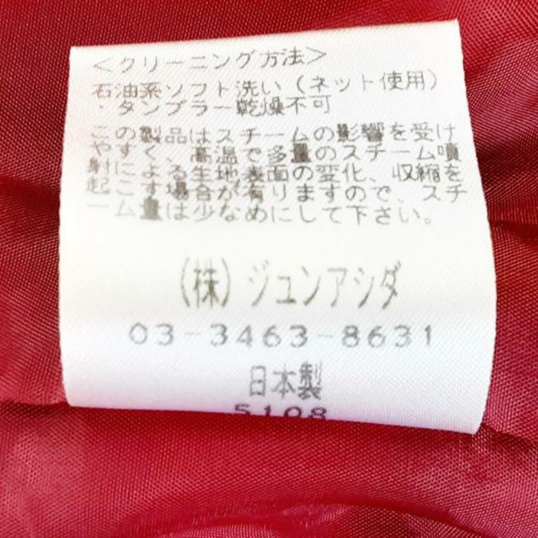 jun ashida(ジュンアシダ)のJUN ASHIDA(ジュンアシダ) ジャケット サイズ7 S レディース - レッド 長袖/春/秋 レディースのジャケット/アウター(その他)の商品写真