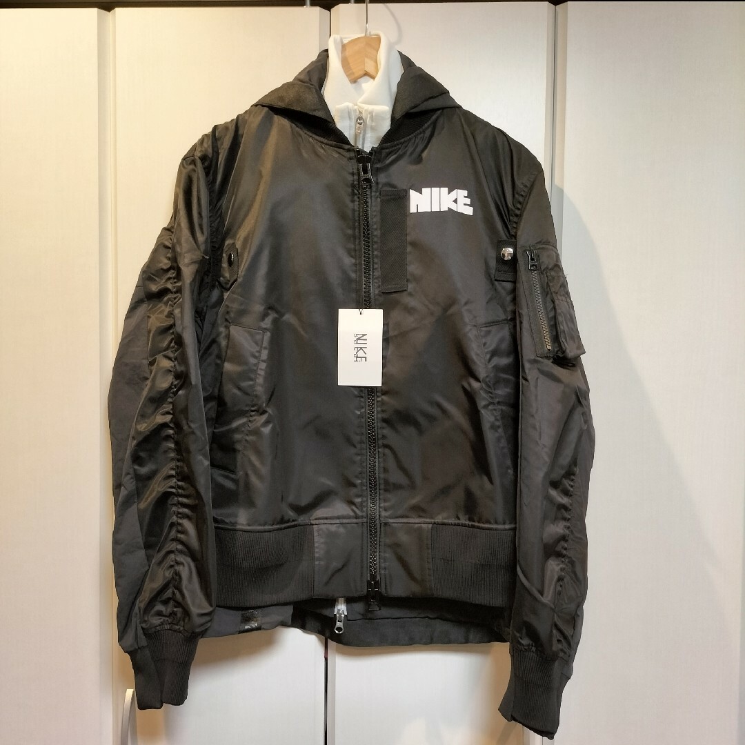 sacai(サカイ)のナイキ×サカイ レイヤードボンバージャケット XS メンズのジャケット/アウター(ブルゾン)の商品写真