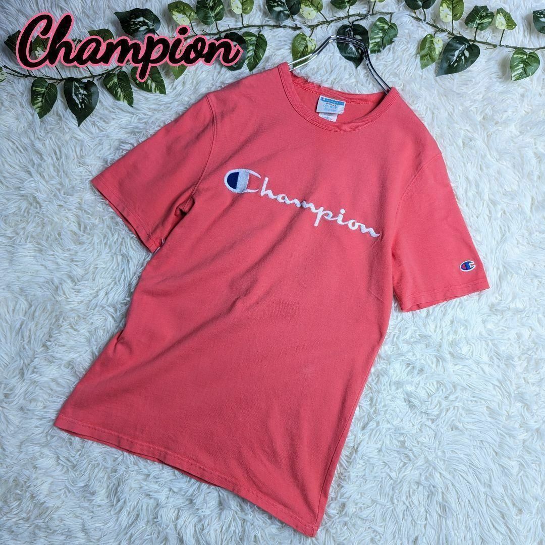 Champion(チャンピオン)のChampion チャンピオン ロゴ Tシャツ 古着 ヴィンテージ 綿 刺繍 メンズのトップス(Tシャツ/カットソー(半袖/袖なし))の商品写真