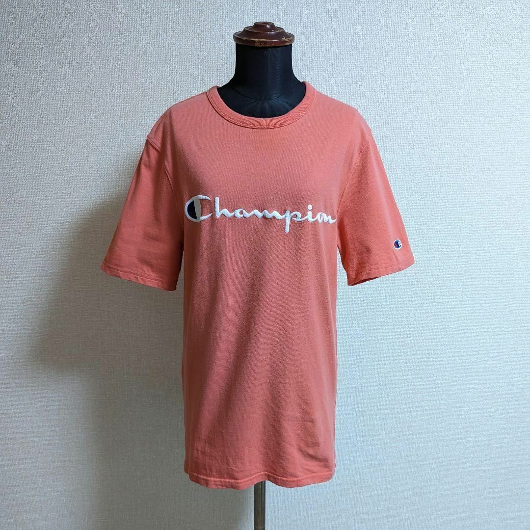 Champion(チャンピオン)のChampion チャンピオン ロゴ Tシャツ 古着 ヴィンテージ 綿 刺繍 メンズのトップス(Tシャツ/カットソー(半袖/袖なし))の商品写真