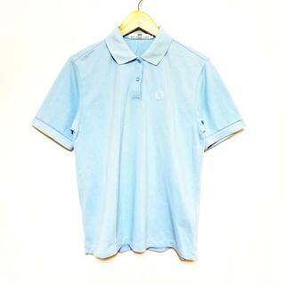 BALENCIAGA BB(バレンシアガライセンス) 半袖ポロシャツ サイズL レディース美品  - ライトブルー(ポロシャツ)