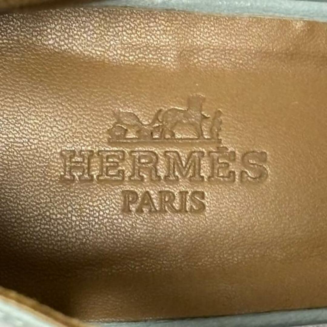 Hermes(エルメス)のHERMES(エルメス) サンダル 36 レディース イラナ ライトブルー ウェッジソール エナメル（レザー）×レザー×麻 レディースの靴/シューズ(サンダル)の商品写真