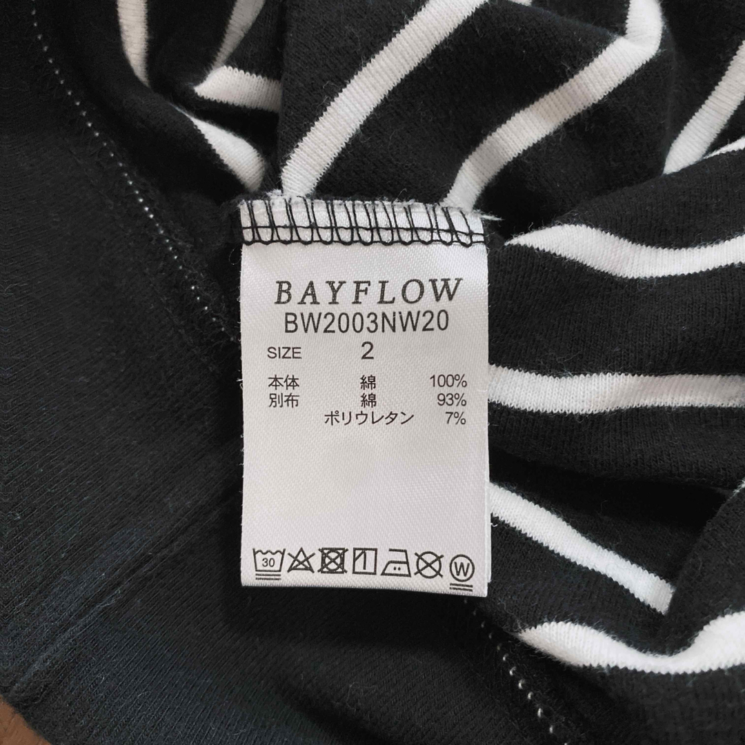 BAYFLOW(ベイフロー)のボーダー Tシャツ カットソー シャツ レディースのトップス(Tシャツ(半袖/袖なし))の商品写真