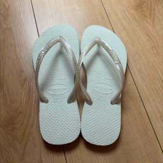 havaianas - 未使用☆ハワイアナス☆33-34☆22〜22.5cm☆ホワイト