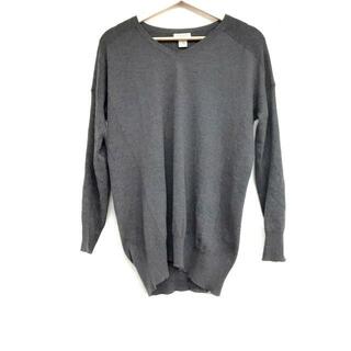 demylee(デミリー) 長袖セーター サイズS レディース美品  - ダークグレー Vネック/カシミヤ(ニット/セーター)