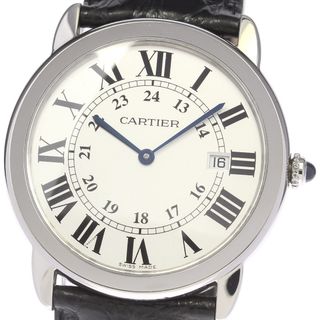 Cartier - カルティエ CARTIER W6700255 ロンドソロ LM デイト クォーツ メンズ 良品 _809580