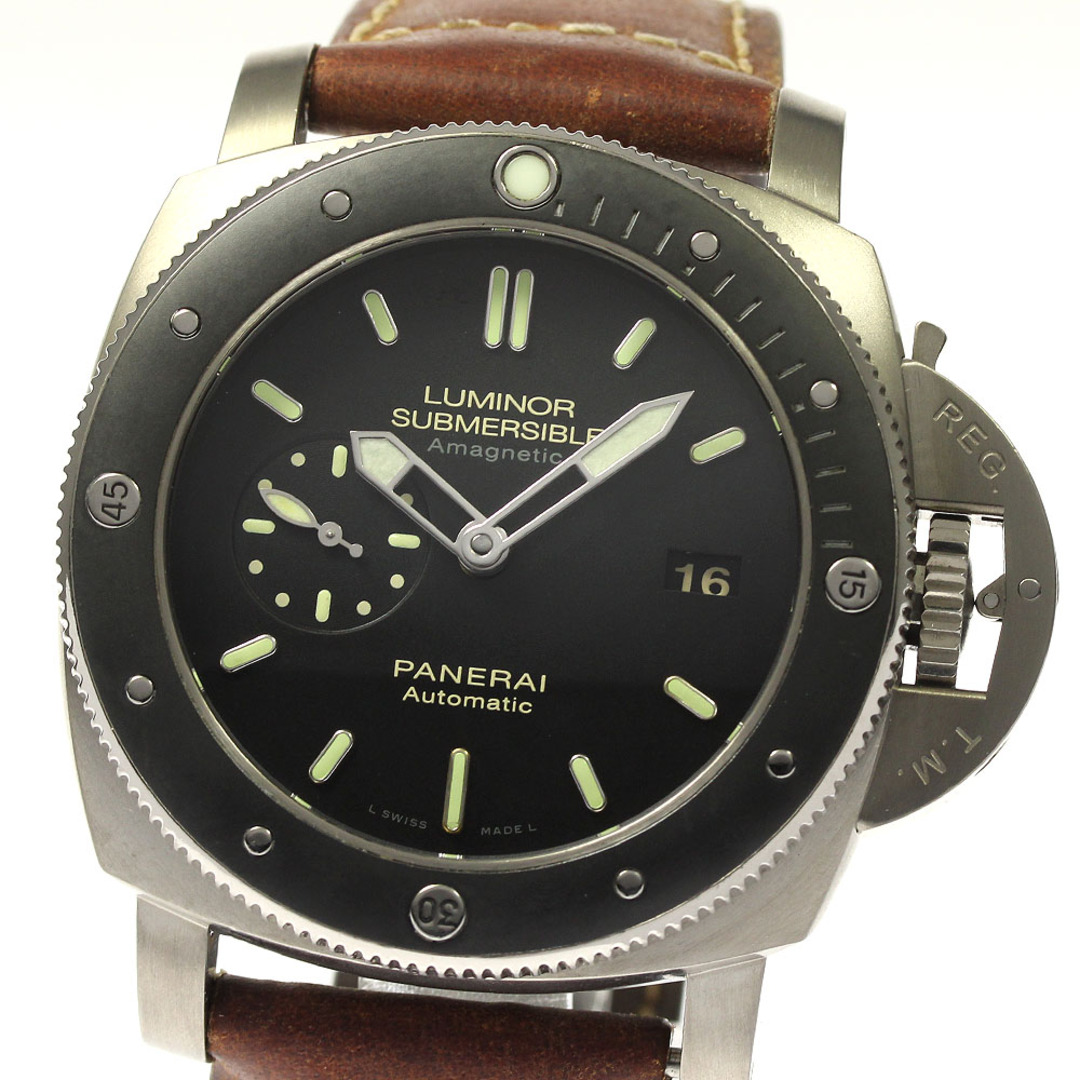 PANERAI(パネライ)のパネライ PANERAI PAM00389 ルミノール1950 サブマーシブル アマグネティック3デイズ チタニオ 自動巻き メンズ 保証書付き_808645 メンズの時計(腕時計(アナログ))の商品写真