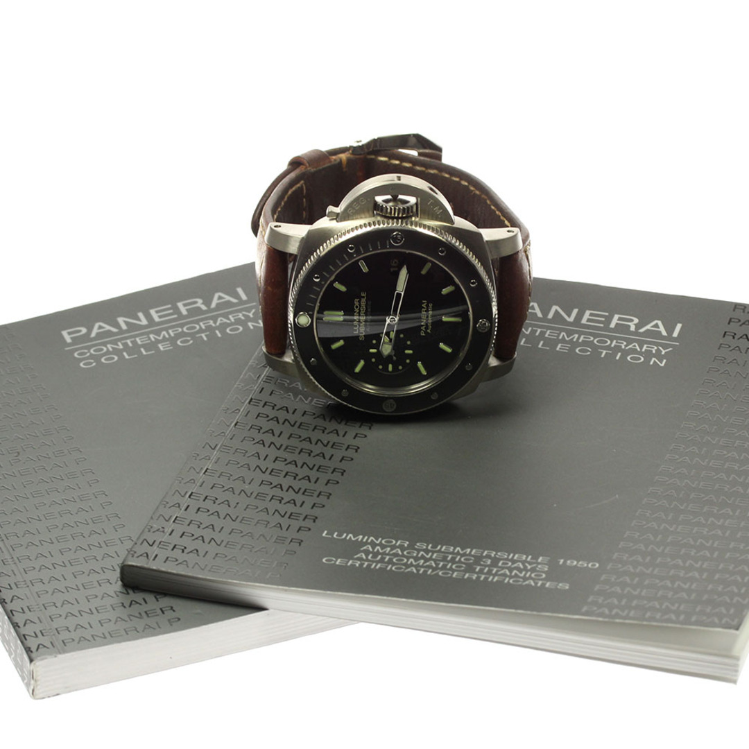 PANERAI(パネライ)のパネライ PANERAI PAM00389 ルミノール1950 サブマーシブル アマグネティック3デイズ チタニオ 自動巻き メンズ 保証書付き_808645 メンズの時計(腕時計(アナログ))の商品写真