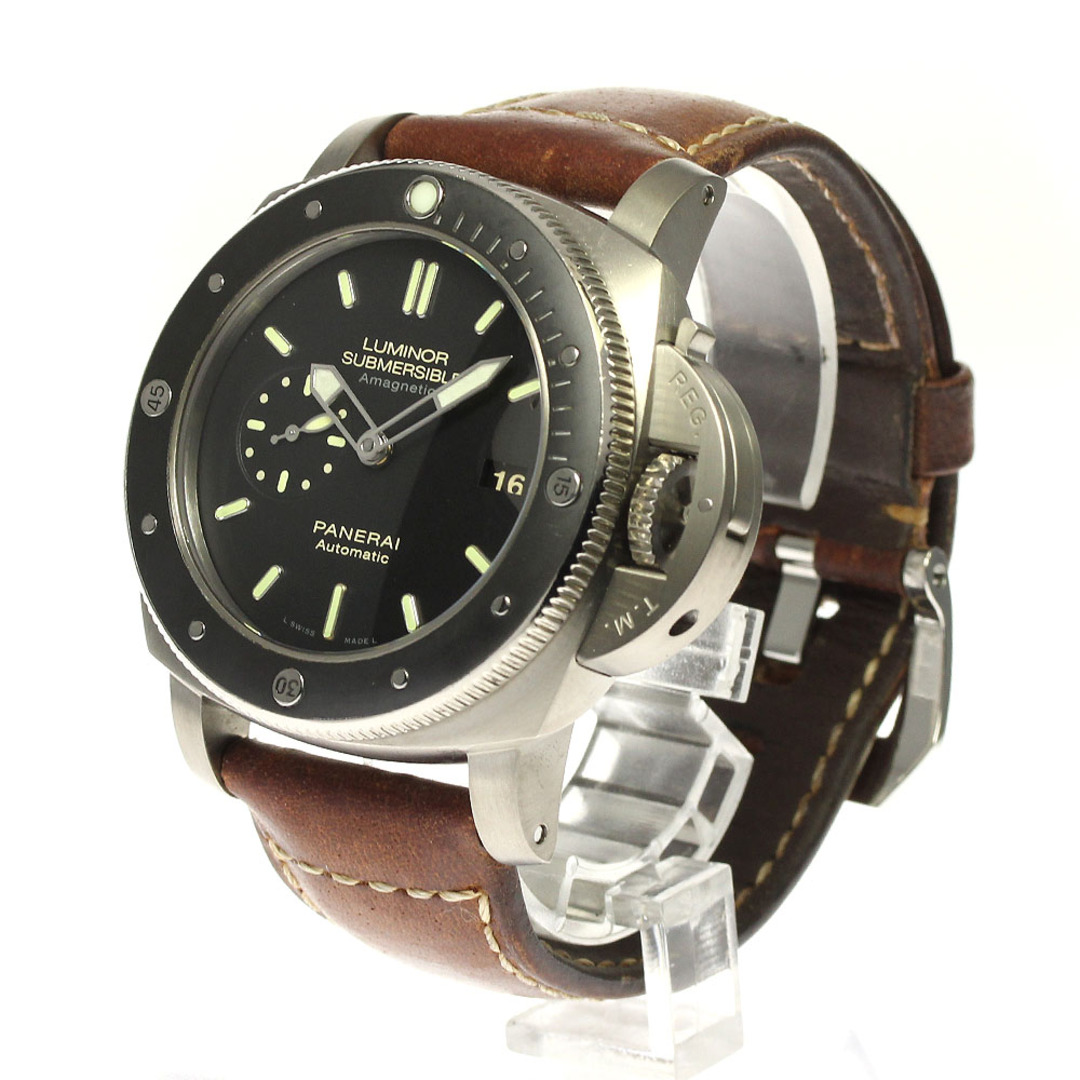 PANERAI(パネライ)のパネライ PANERAI PAM00389 ルミノール1950 サブマーシブル アマグネティック3デイズ チタニオ 自動巻き メンズ 保証書付き_808645 メンズの時計(腕時計(アナログ))の商品写真