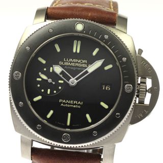 パネライ(PANERAI)のパネライ PANERAI PAM00389 ルミノール1950 サブマーシブル アマグネティック3デイズ チタニオ 自動巻き メンズ 保証書付き_808645(腕時計(アナログ))