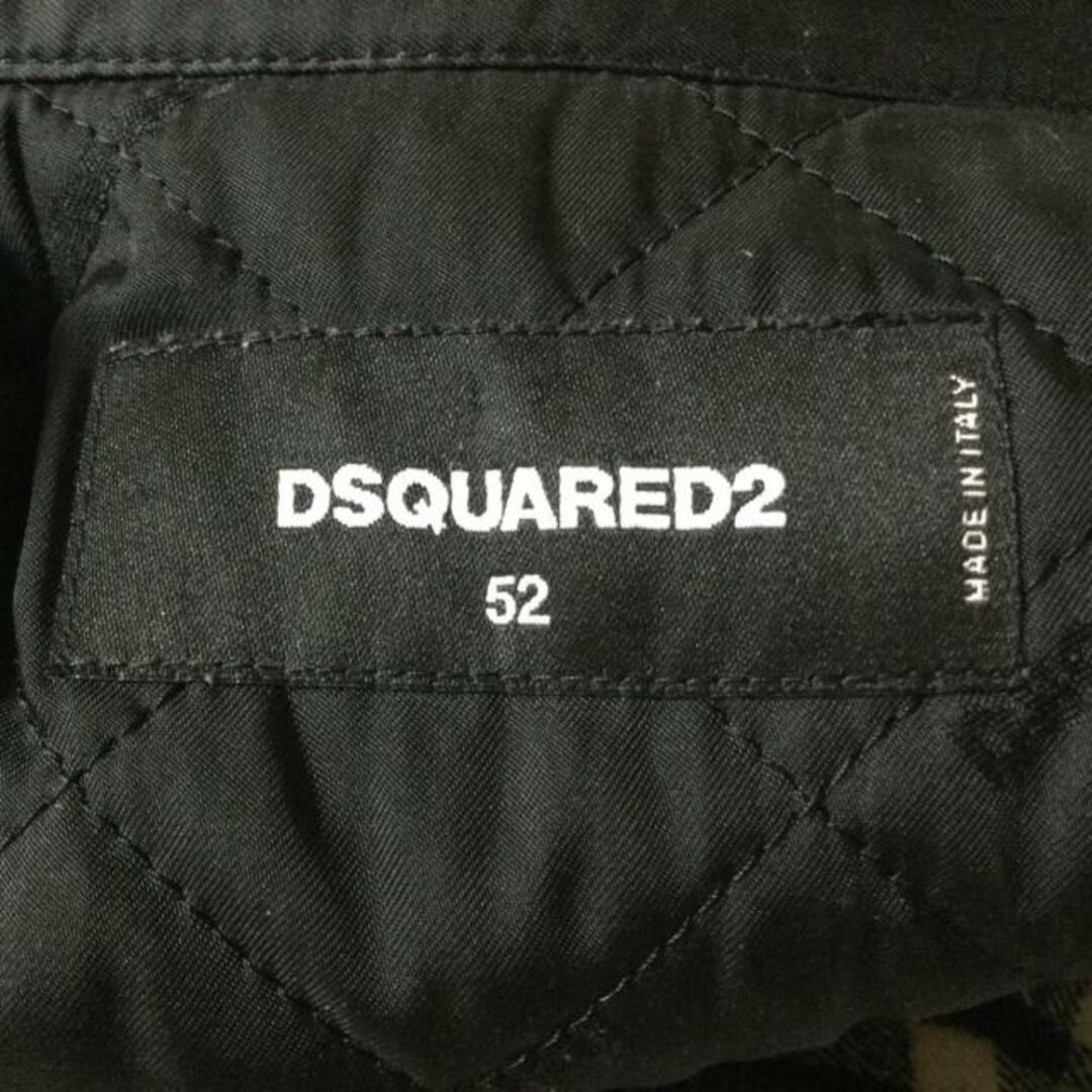 DSQUARED2(ディースクエアード)のDSQUARED2(ディースクエアード) ブルゾン サイズ52 XL レディース - 黒×白 長袖/チェック柄/冬 レディースのジャケット/アウター(ブルゾン)の商品写真