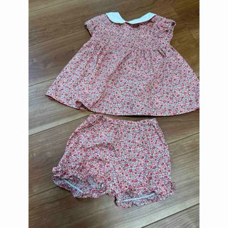 ベベ(BeBe)のPetits Pois Vert BeBe セットアップ ワンピース 80 (ワンピース)