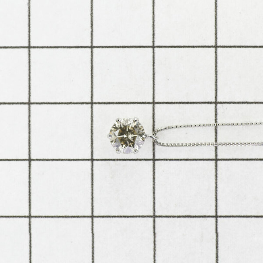 Pt900/ Pt850 ダイヤモンド ペンダントネックレス 0.88ct レディースのアクセサリー(ネックレス)の商品写真